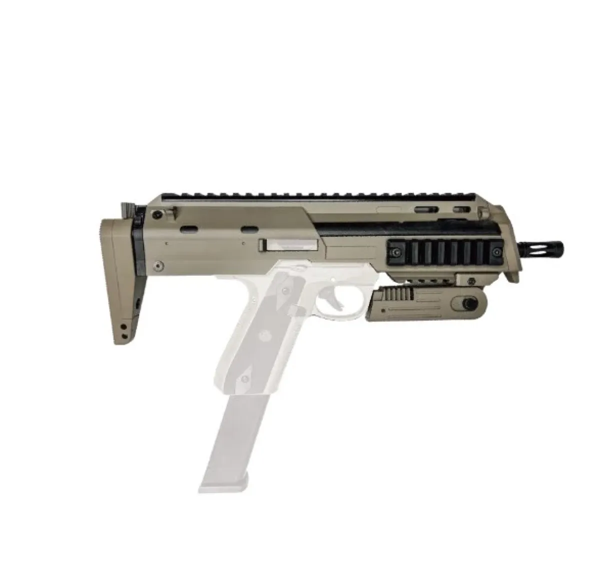 CTM AP7 SUB Replica SMG Conversion Kit For AAP01 Pistol Tan